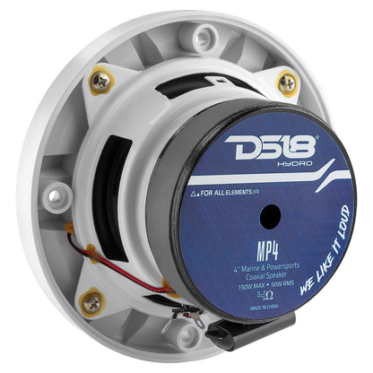 MP 4" 2-Way Coaxial Marine Speaker 50 Watts Rms 4-Ohm