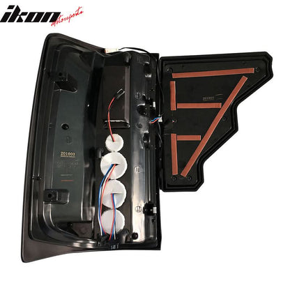 2014-2019 GMC Sierra Smoke Lens Black Housing LED Tail Light