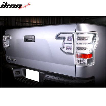 Fits 07-13 Toyota Tundra Sequential Tail Lights Clear Lens Housing