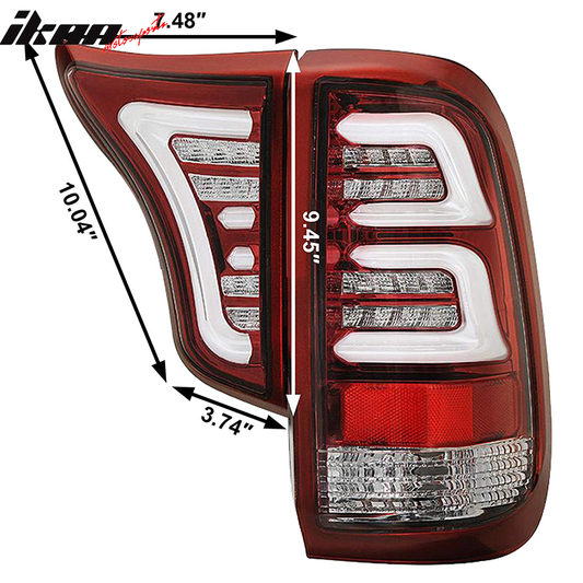 1999-2016 Ford F250 F350 F450 F550 Clear Lens Red Housing Tail Light