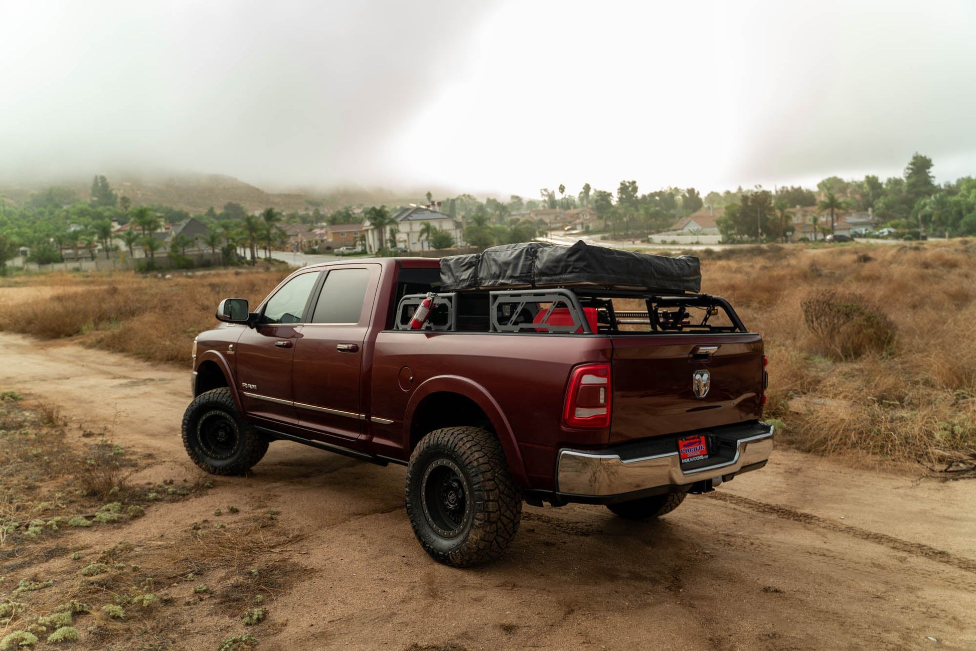 Full Vehicle View of Universal MTO Series Full-Size Truck Bed Rack