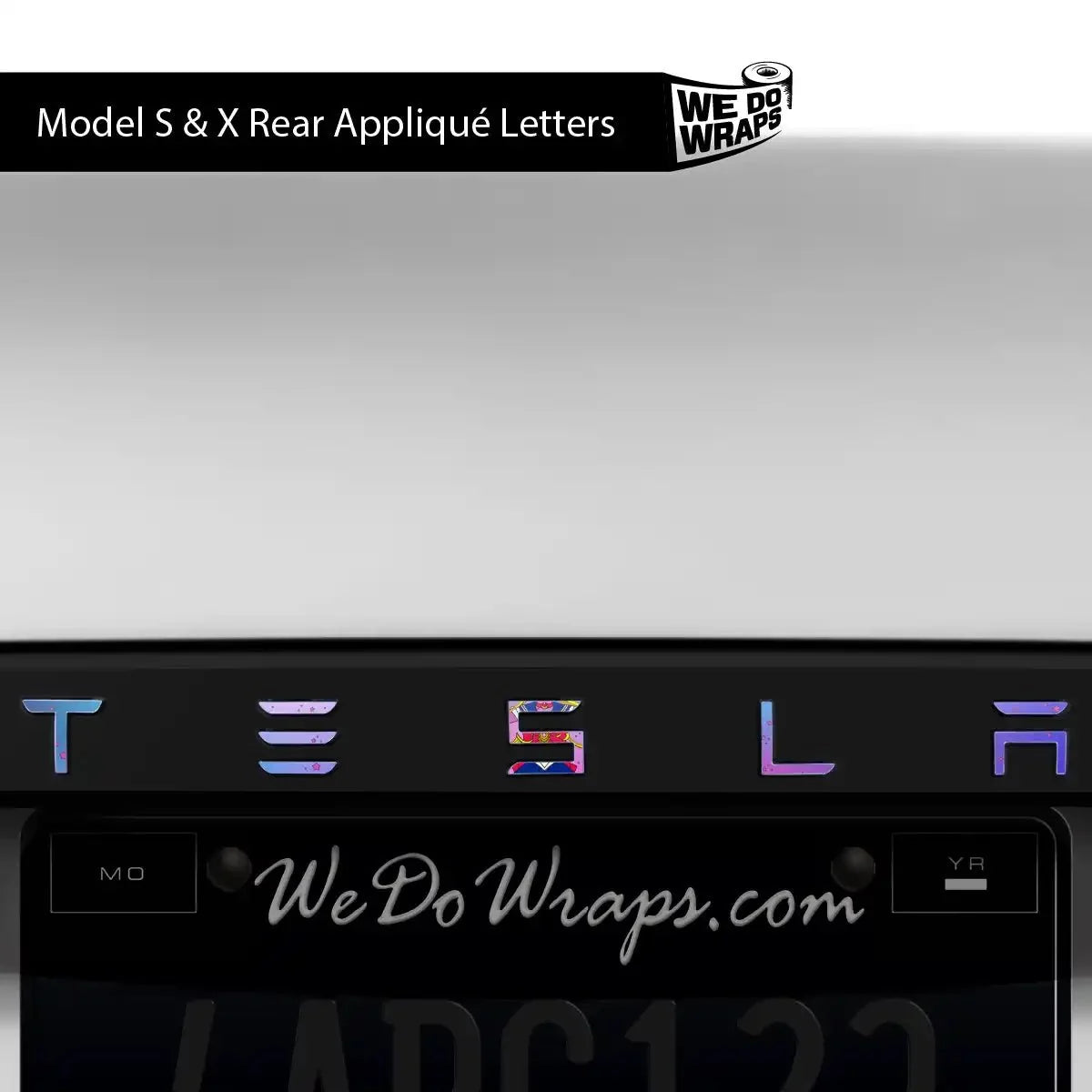 Magical Girl Tesla Emblem Decals (Front + Back) | Model S