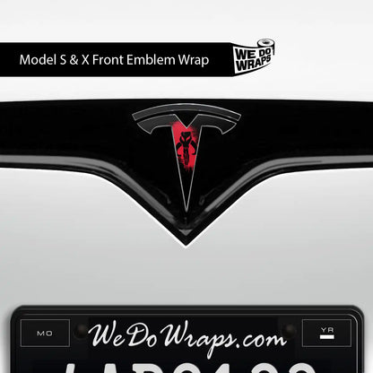 Mythosaur Tesla Emblem Decals (Front + Back) | Model S