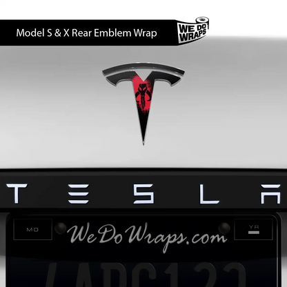 Mythosaur Tesla Emblem Decals (Front + Back) | Model S