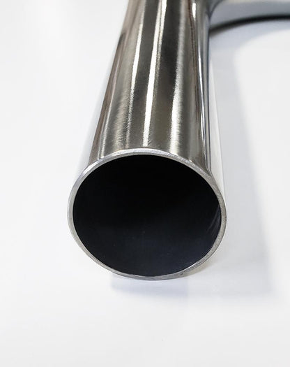 2.375" 16ga 45° Mandrel Bend - (3.563" CLR / 6.000" Legs) - Polished OD - 304 Stainless