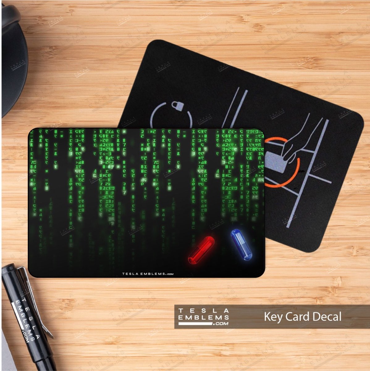 Digital Rain Matrix Pill | NFC Key Card Wrap