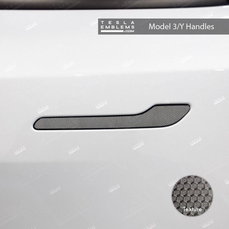 3M Matrix Black Tesla Door Handle Decals (4pcs)