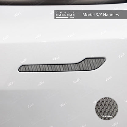 3M Matrix Black Tesla Door Handle Decals (4pcs)