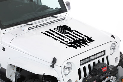 Defend the Flag Hood Graphic