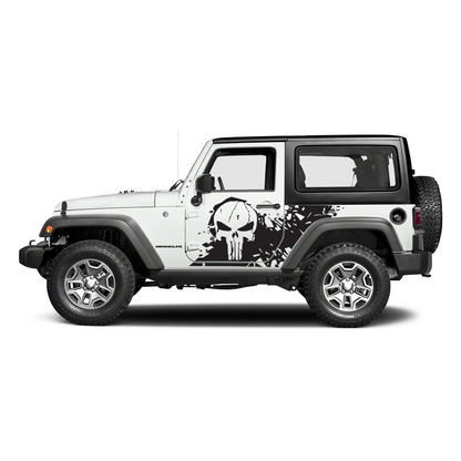 Grunge Punisher Side Graphic