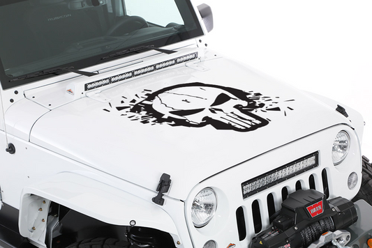 Grunge Punisher Hood Graphic
