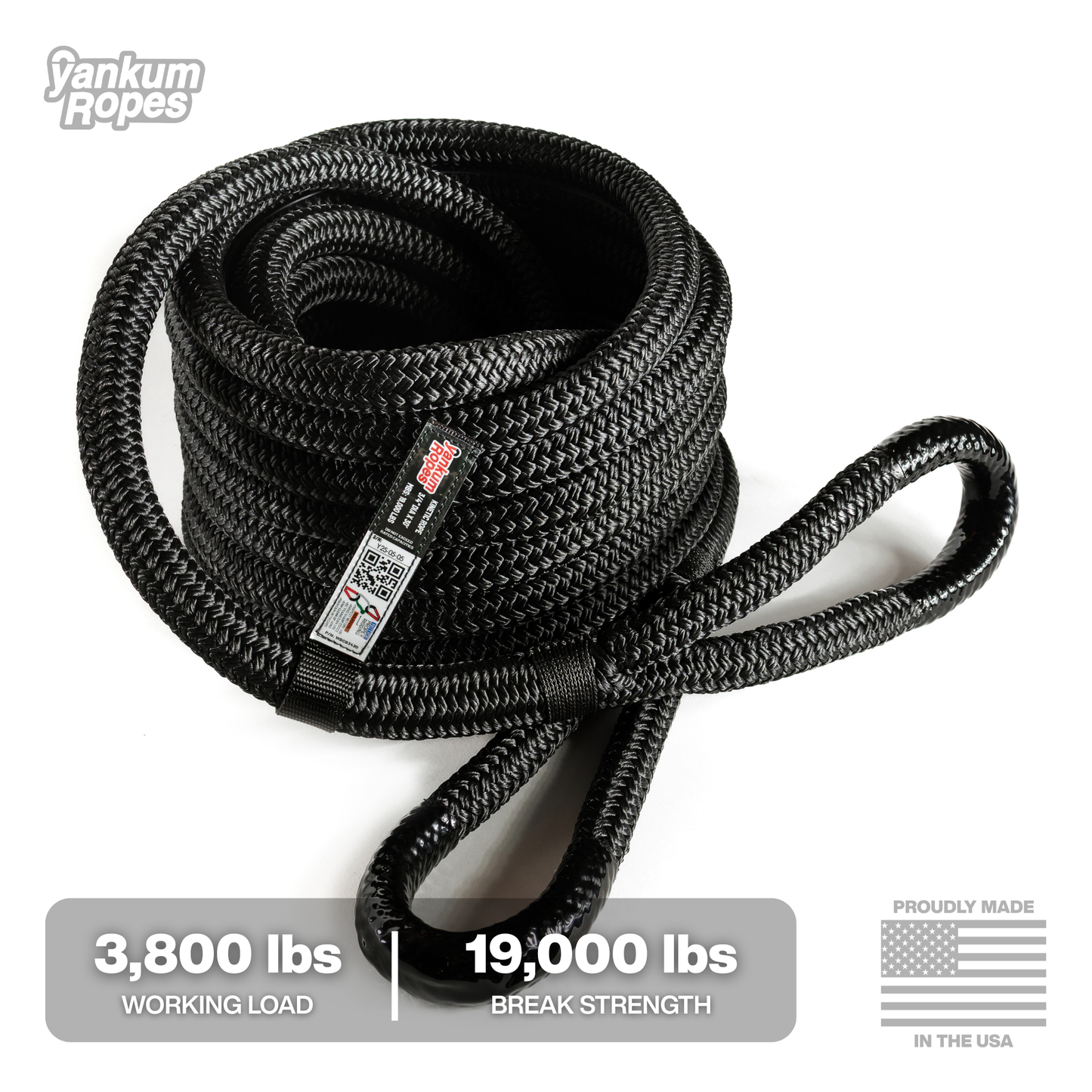 3/4" Kinetic Recovery Rope "Rubber Boa"