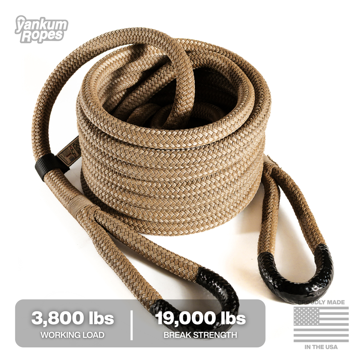 3/4" Kinetic Recovery Rope "Rubber Boa"