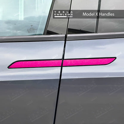 KPMF Momentum Pink Tesla Door Handle Decals (4pcs)
