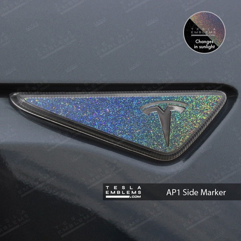 KPMF Morpheus Black Tesla AP1 Side Marker Wrap (2pcs)