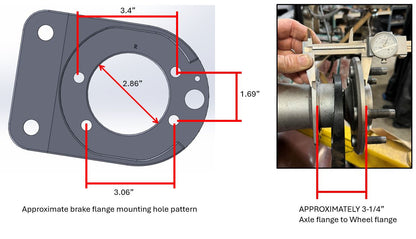 Electric Parking Brake (EPB) Bracket Kit 94-04 SN95 Mustang Axle