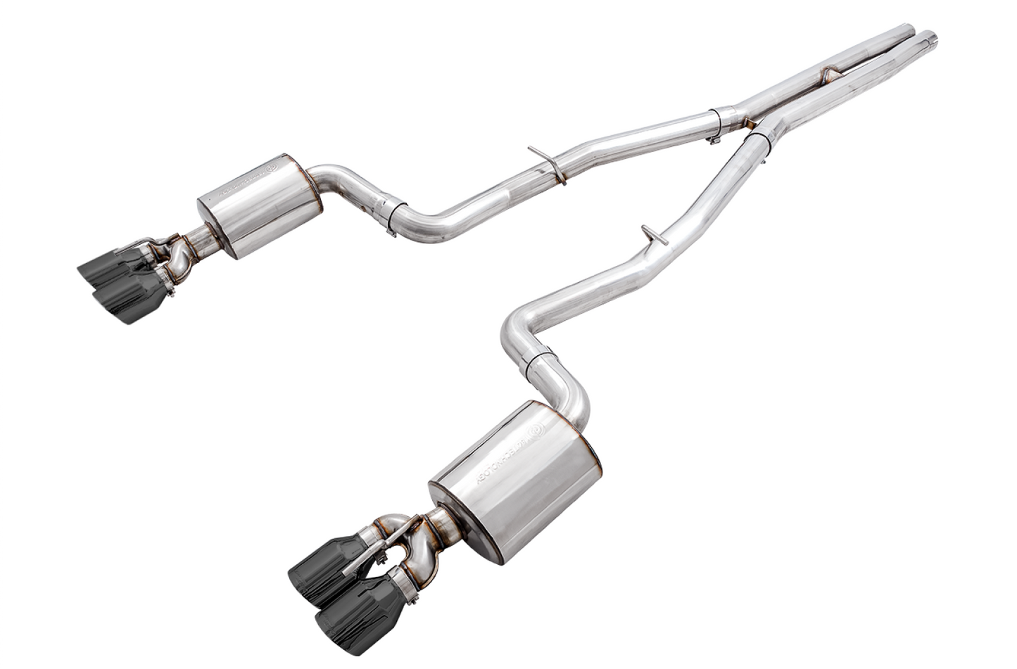 AWE Tuning Touring Edition Exhaust for 15 Challenger 5.7 - Non-Resonated - Diamond Black Quad Tips 3020-43084