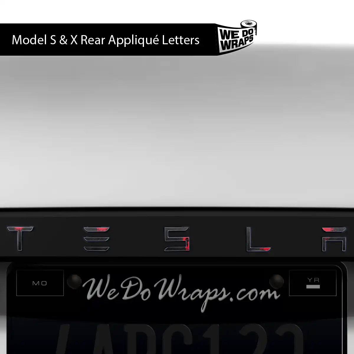Mythosaur Tesla Emblem Decals (Front + Back) | Model X