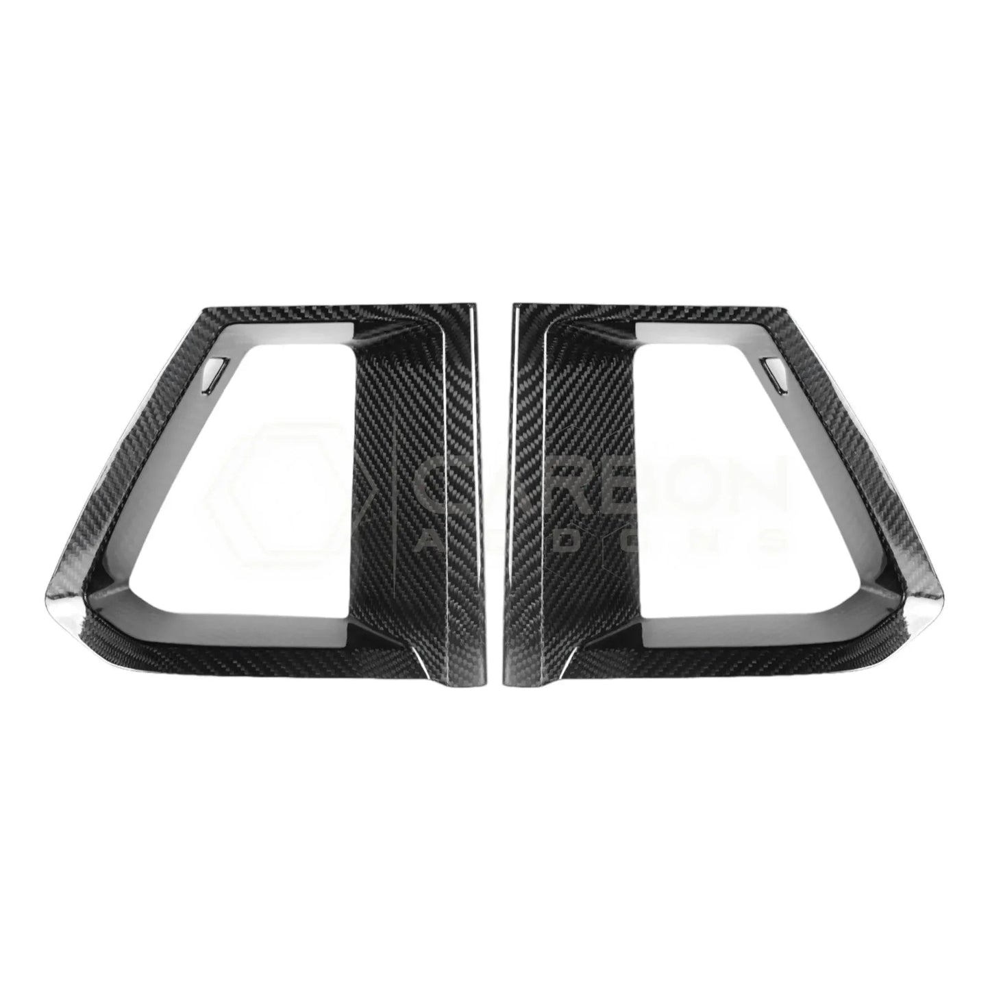 Real Carbon Fiber Upper Grille Trim Covers for 2024+ Ford Mustang Dark Horse