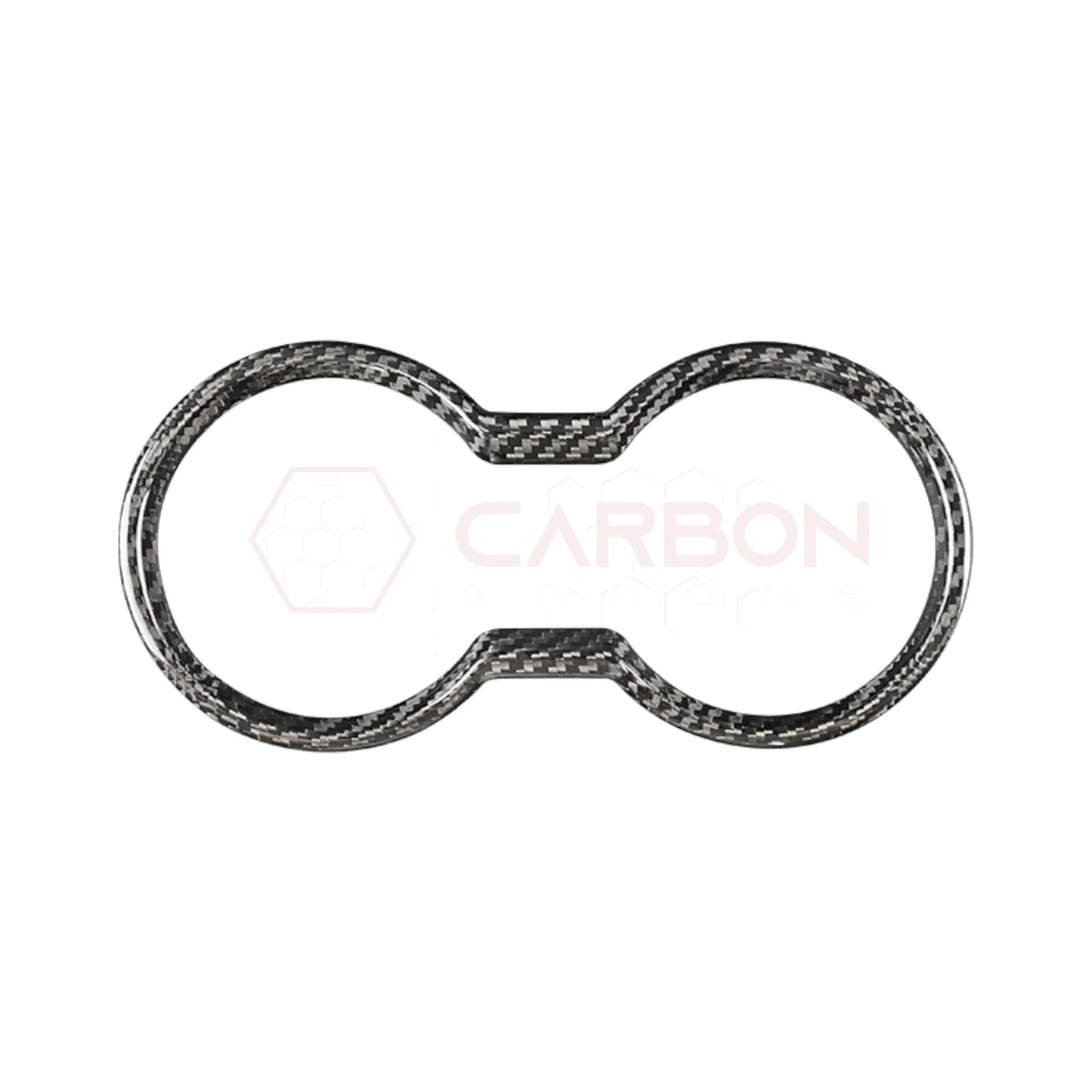 2024+ S650 Mustang Hard Carbon Fiber Cup Holder Trim Cover