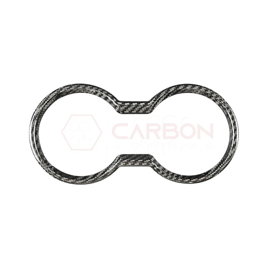 2024+ S650 Mustang Hard Carbon Fiber Cup Holder Trim Cover