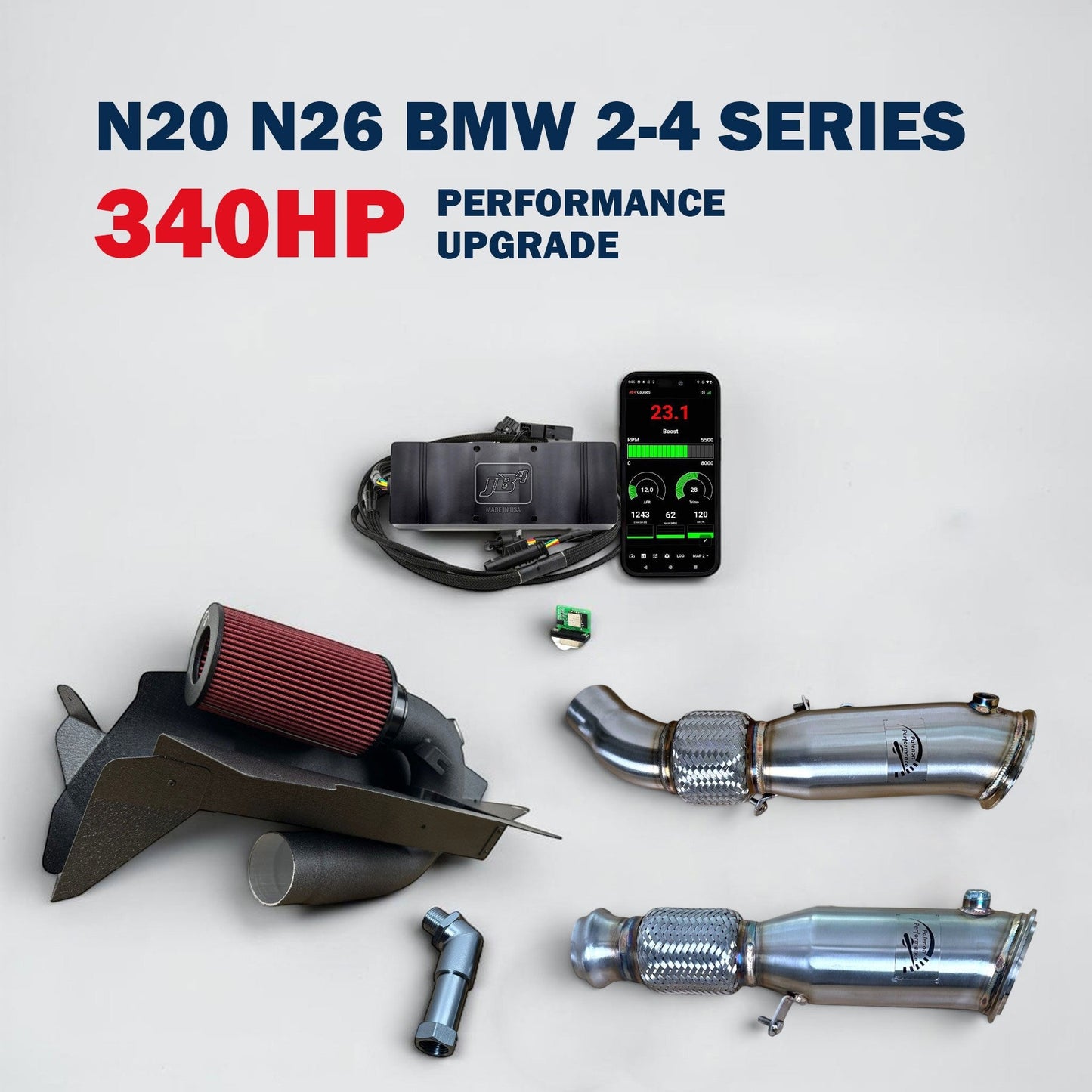 340HP Performance Upgrade for N20 N26 BMW 220i, 228i, 320i, 328i, 420i, 428i | Palenon Performance