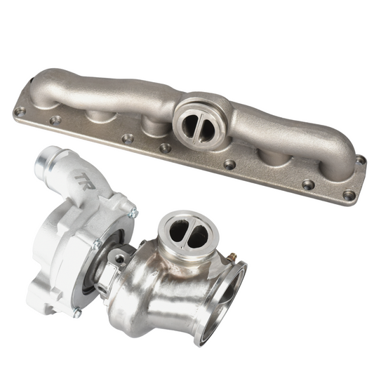 TR TW2009 DCBB BWX700 600HP Turbocharger with Exhaust Manifold for BMW N55 Engine