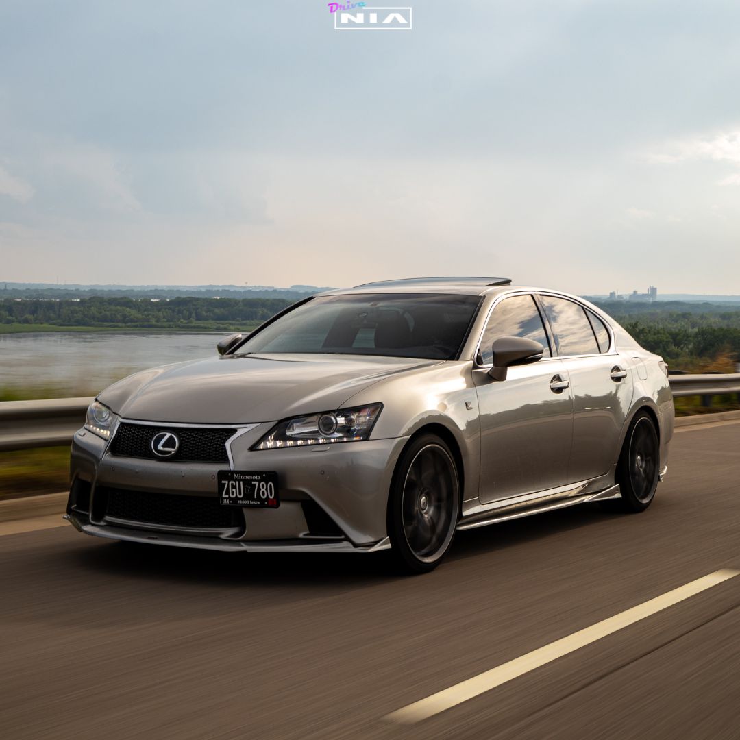 Lexus GS F-Sport NIA Full lip Body Kit 5pcs (Front Splitter, Side Skirt Rockers, Rear apron spats) 2012-2015 in ABS