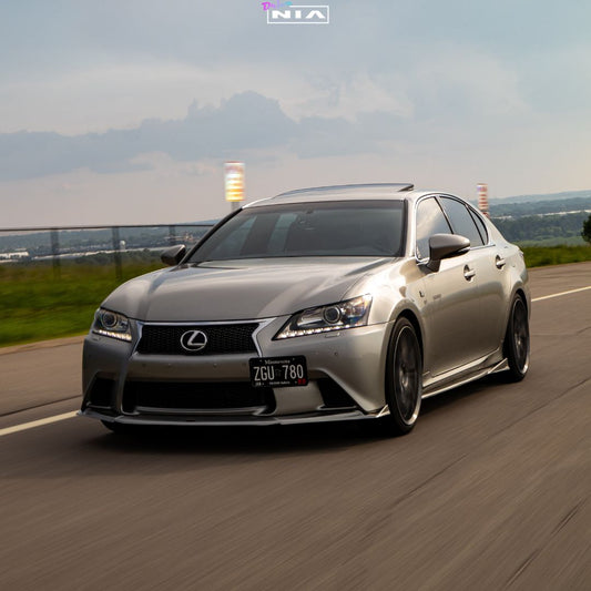 Lexus GS F-Sport NIA Full lip Body Kit 5pcs (Front Splitter, Side Skirt Rockers, Rear apron spats) 2012-2015 in ABS