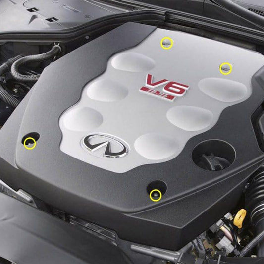 Titanium Hardware Engine Cover Kit - VQ35DE G35 Engine