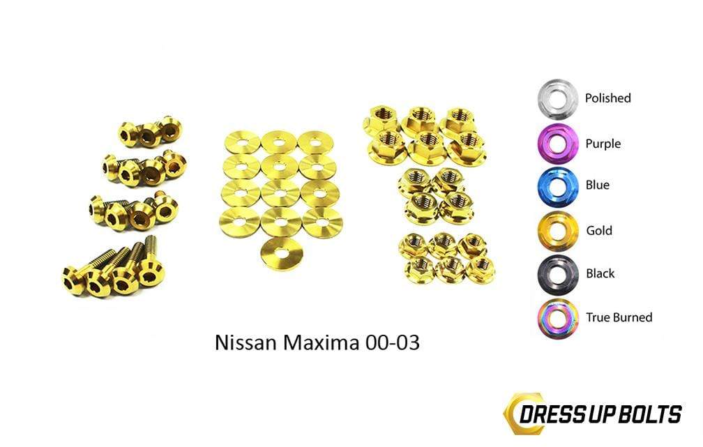 Nissan Maxima (2000-2003) Titanium Dress Up Bolts Engine Bay Kit