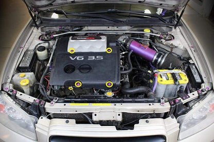 Titanium Hardware Engine Cover Kit - VQ35DE Maxima Engine