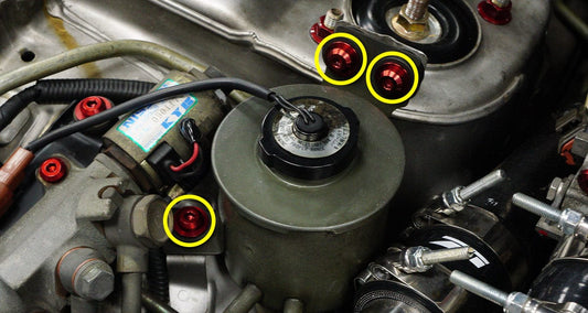 Titanium Hardware Power Steering Reservoir Kit - Nissan 300ZX (1990-1999)