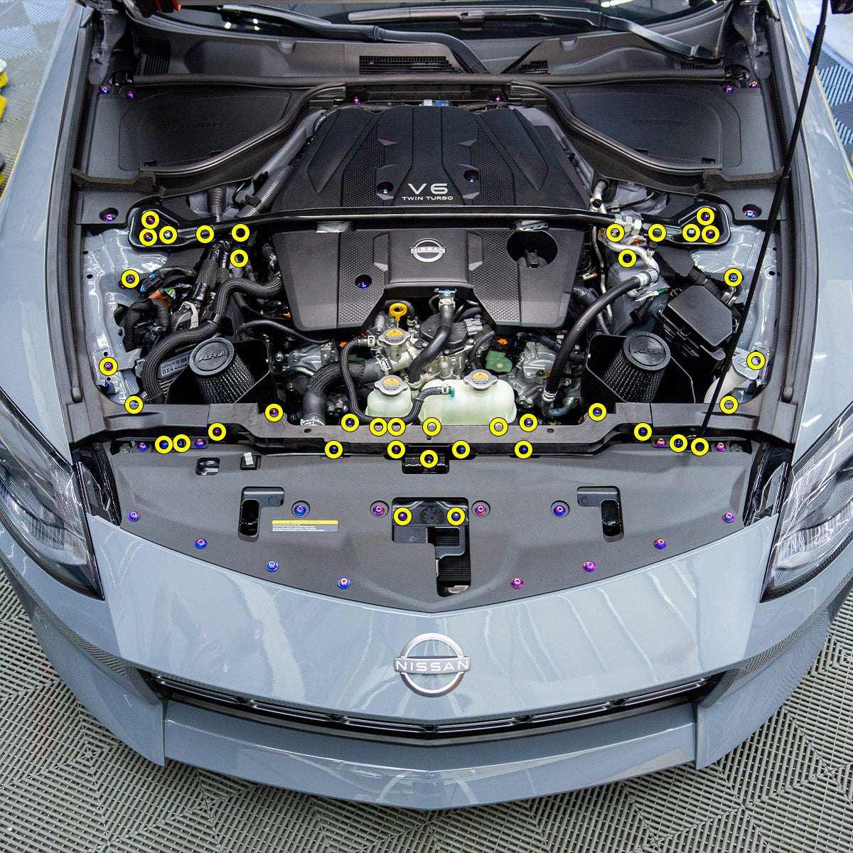 Stage 1 Titanium Hardware Engine Bay Kit - 2023+ Nissan Z
