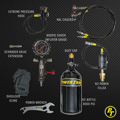 ORI Shock Boss™ V2 - 800 psi Dual Fill Strut Inflator - Portable Nitrogen Shock Tuning Kit