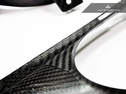 AutoTecknic Dry Carbon Exhaust Shield - Nissan R35 GTR