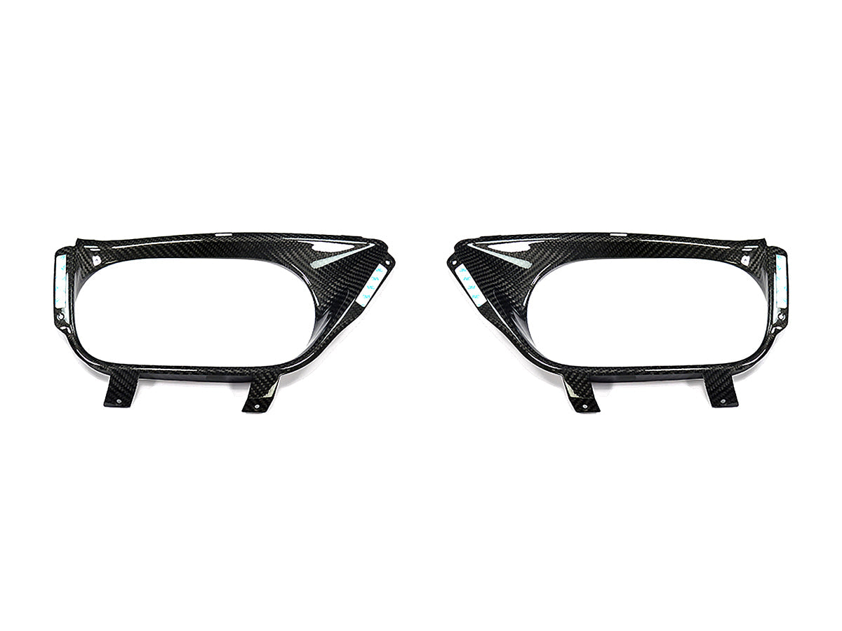 AutoTecknic Dry Carbon Exhaust Shield - Nissan R35 GTR