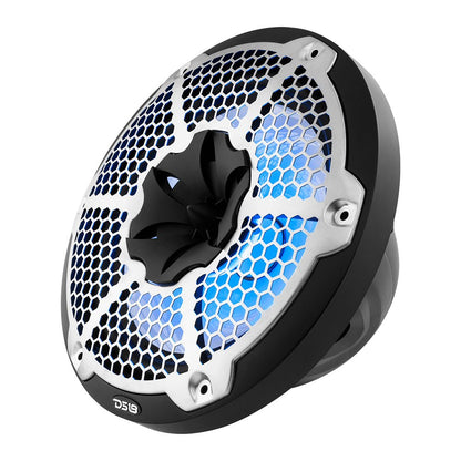 NXL 10" 2-Way Coaxial Marine Speaker With LED RGB Lights 200 Watts Rms 4-Ohm