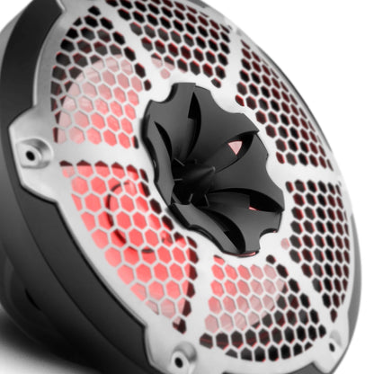 NXL 10" 2-Way Coaxial Marine Speaker With LED RGB Lights 200 Watts Rms 4-Ohm