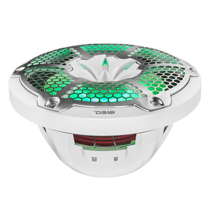 NXL 10" 2-Way Coaxial Marine Speaker with RGB LED Lights 200 Watts Rms 4-Ohm