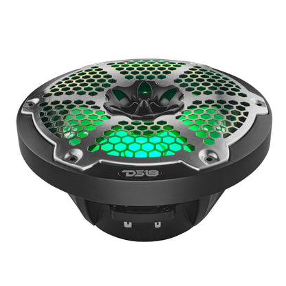 NXL 8" 2-Way Coaxial Marine Speaker With LED RGB Lights 125 Watts Rms 4-Ohm