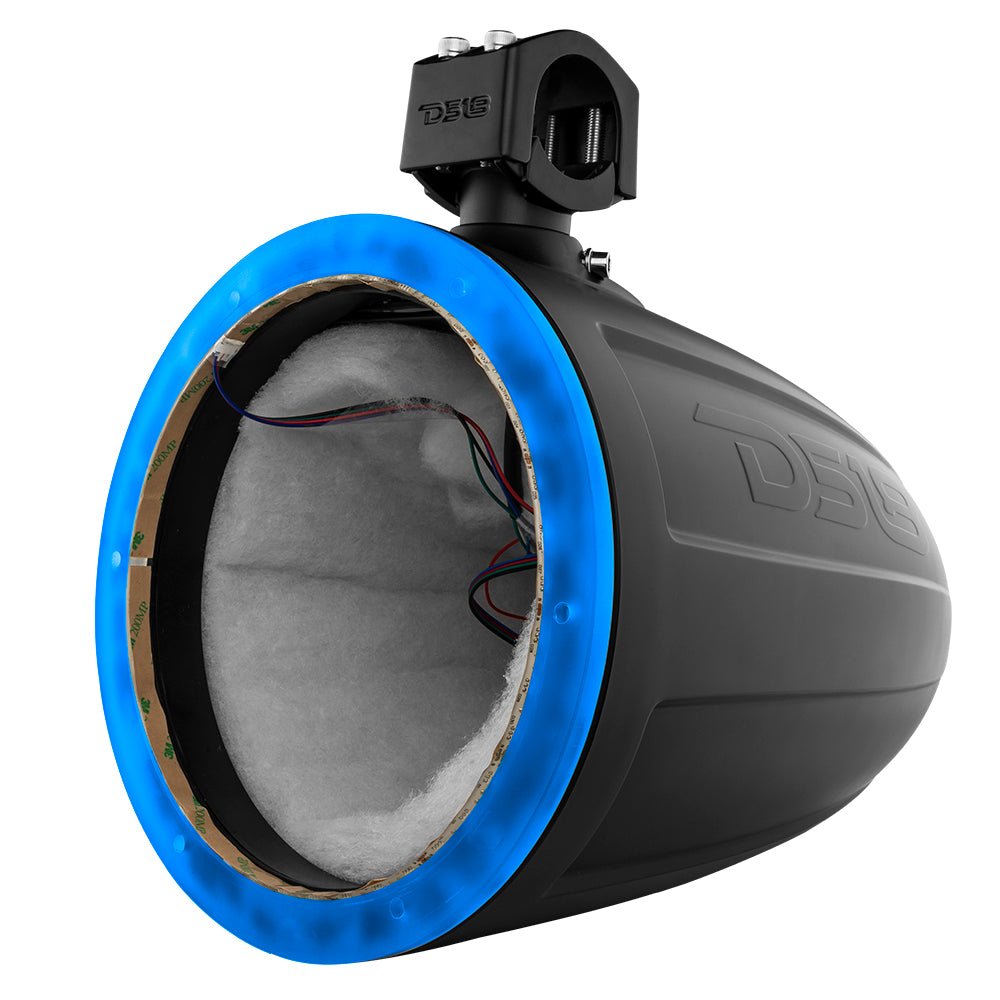 NXL 10" Marine and Powersports Empty Tower with Grill and RGB LED Lights - IP65