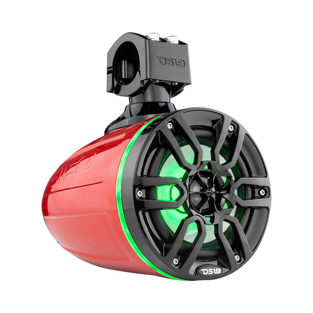 NXL 6.5" Marine and Powersports Towers LED RGB Lights 100 Watts Rms - Red