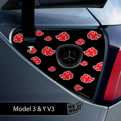 Kumo Clouds Tesla Charge Port Wrap | Model 3
