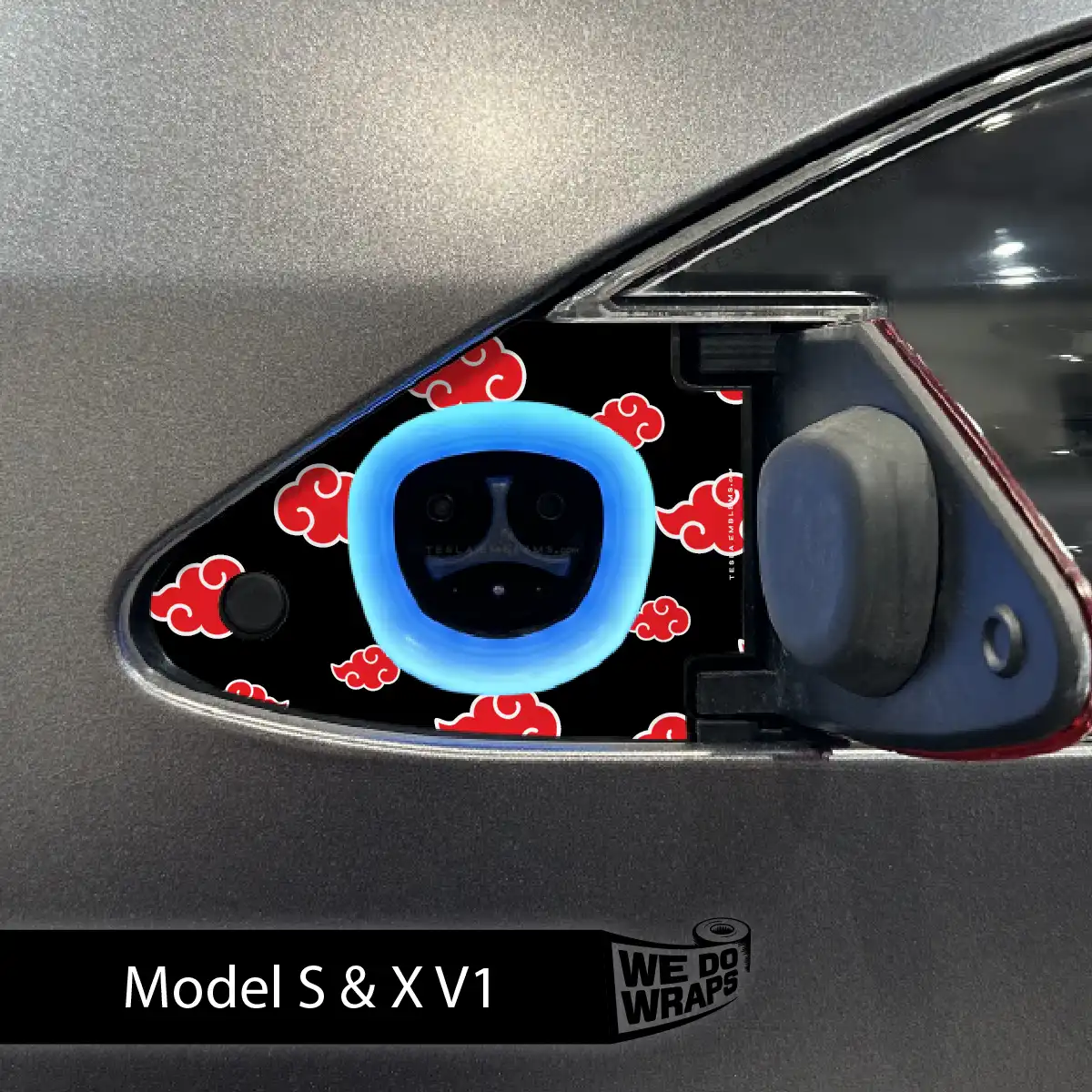 Kumo Clouds Tesla Charge Port Wrap | Model X