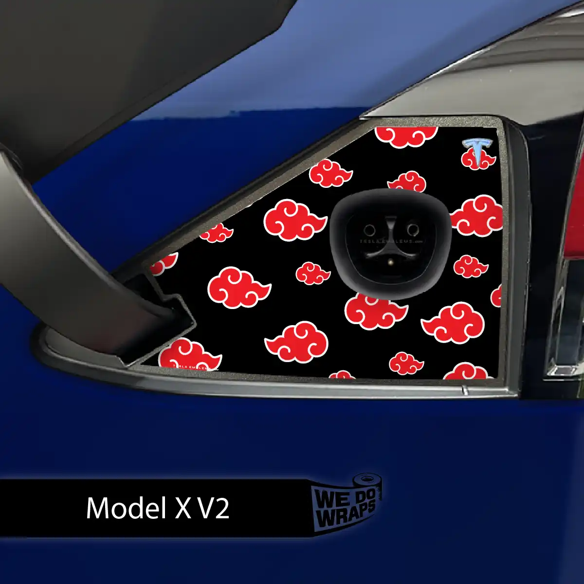 Kumo Clouds Tesla Charge Port Wrap | Model X