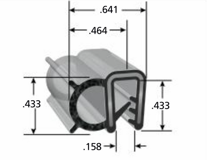 Bulk Skylight Seal (Bulb on Side)