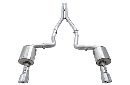 AWE Tuning Touring Edition Exhaust for 17 Charger 5.7 - Non-Resonated - Chrome Silver Tips 3020-32060