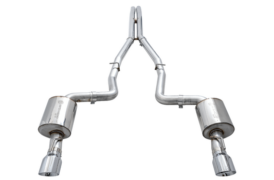 AWE Tuning Touring Edition Exhaust for 17 Charger 5.7 - Non-Resonated - Chrome Silver Tips 3020-32060