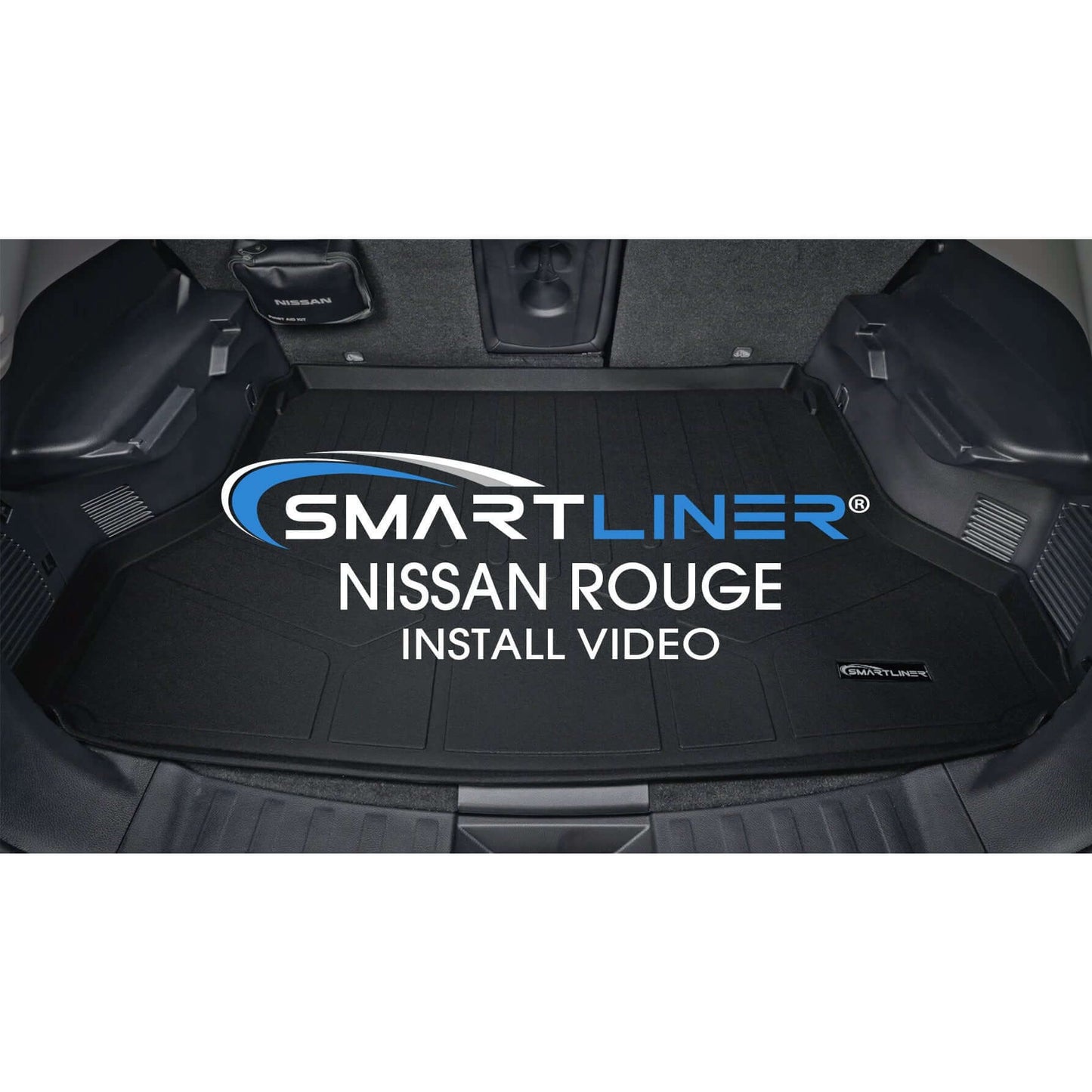 SMARTLINER Floor Liners for 2017-2024 Nissan Rogue Sport - Factory Cargo Tray in Lowest Position